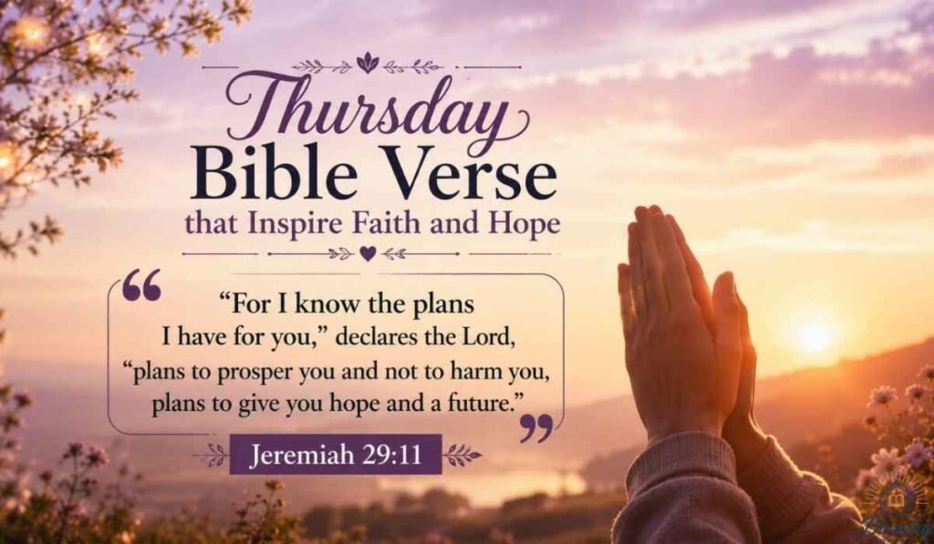Thursday Bible Verses That Inspire Faith and Hope