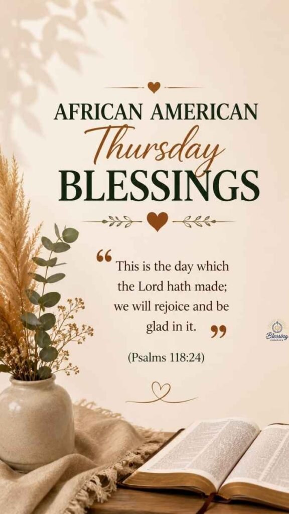 African American Thursday Blessings Bible Verses
