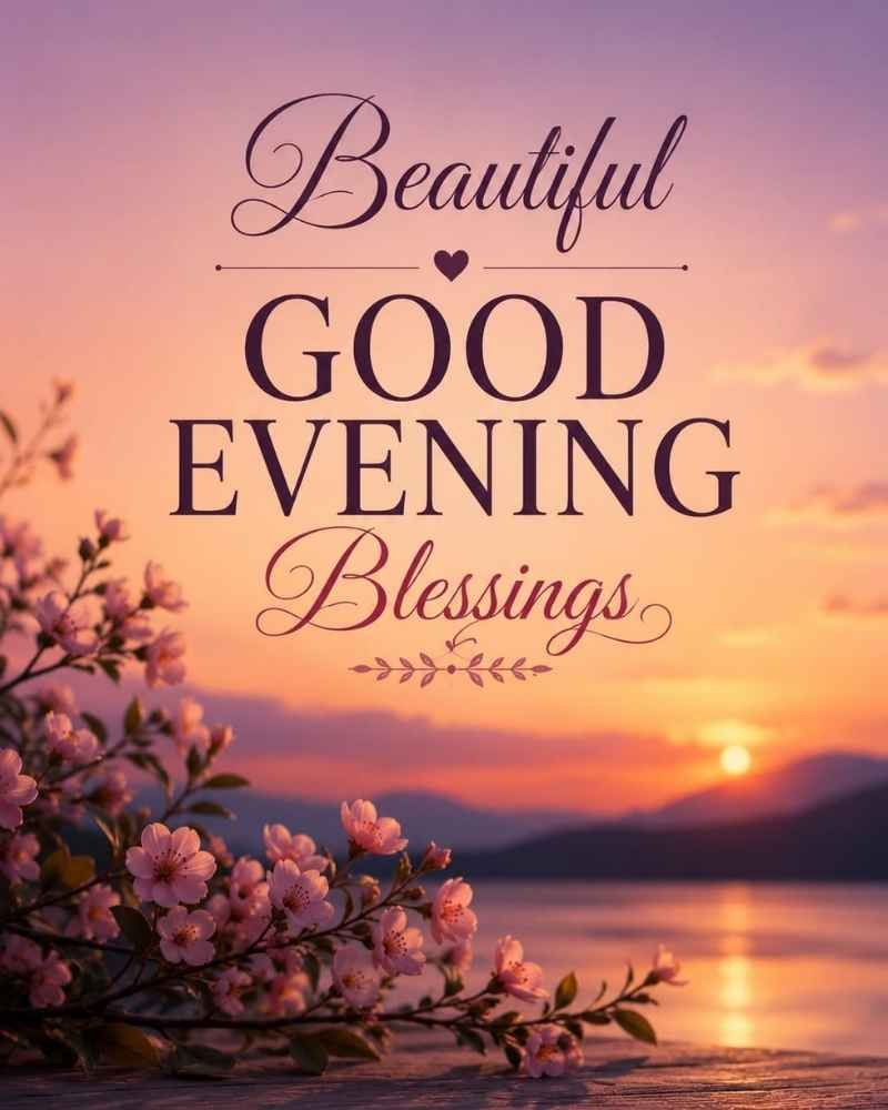 Beautiful Good Evening Blessings Images