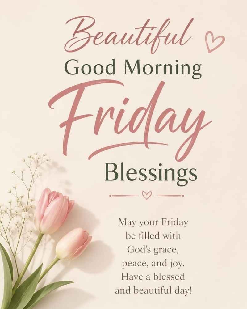 Beautiful Good Morning Friday Blessings