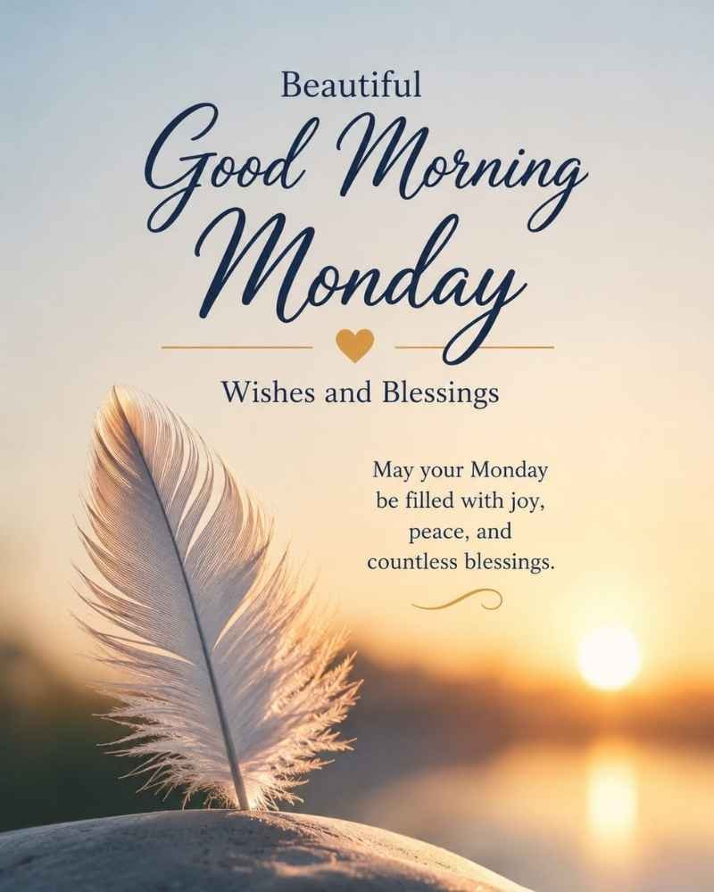 Beautiful Good Morning Monday Wishes And Blessings