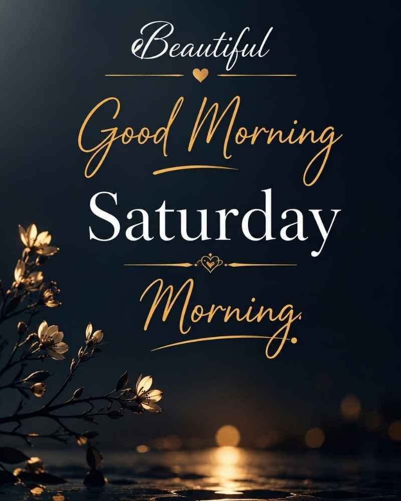 Beautiful Good Morning Saturday Blessings