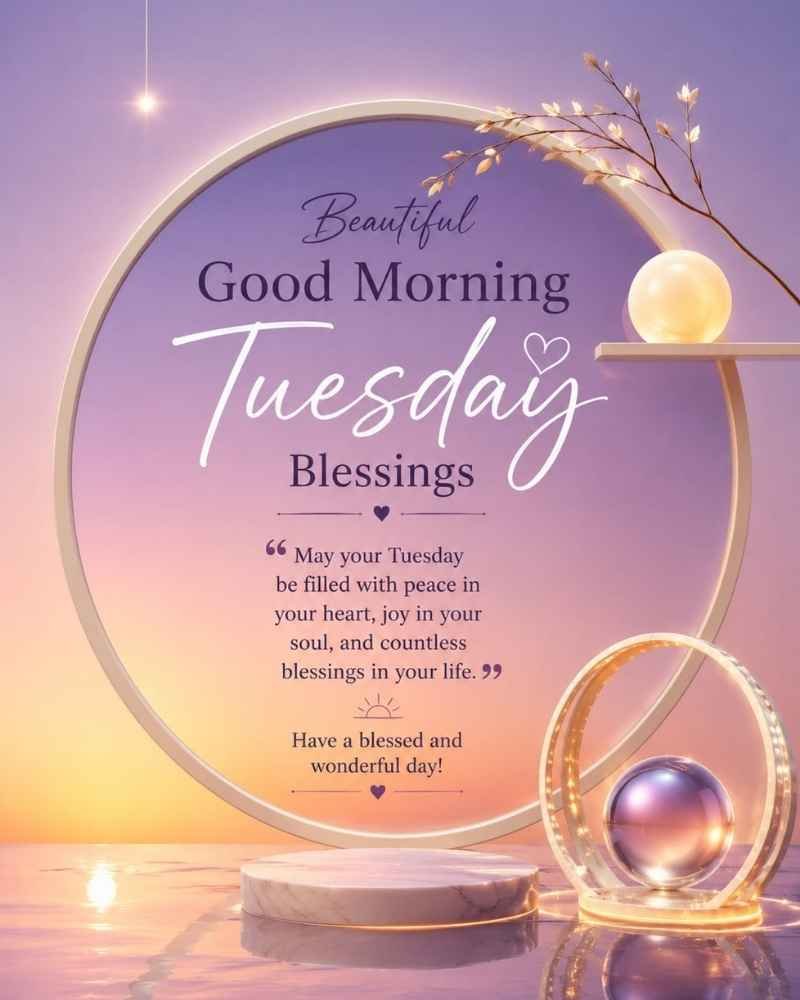 Beautiful Good Morning Tuesday Blessings