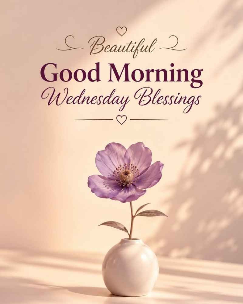 Beautiful Good Morning Wednesday Blessings