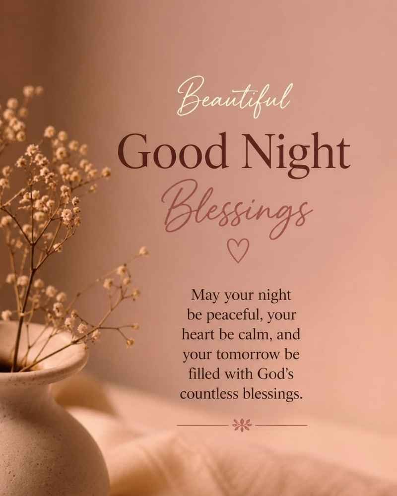 Beautiful Good Night Blessings