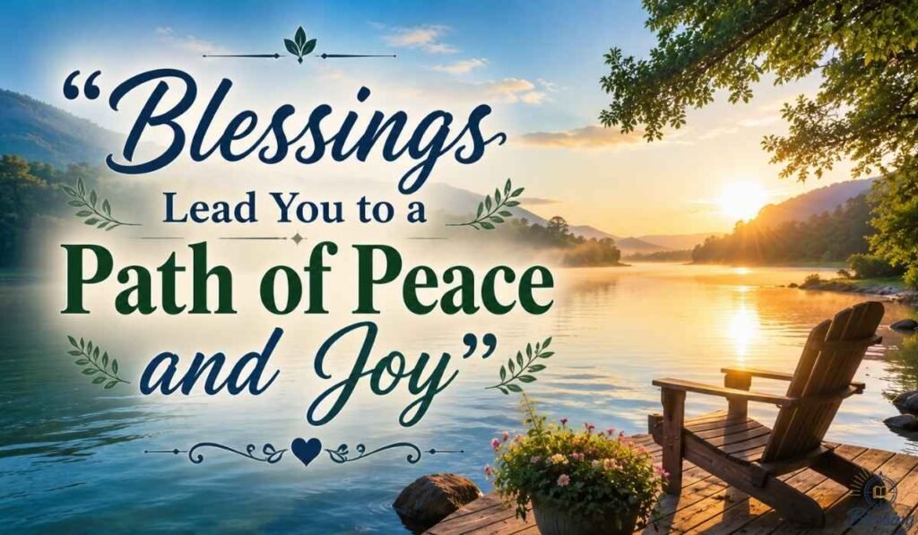 Blessings Lead You to a Path of Peace and Joy