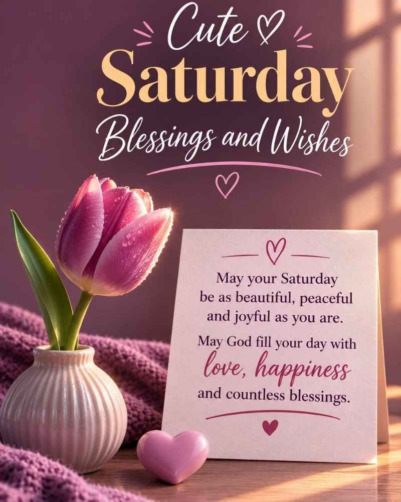 Cute Saturday Blessings And Wishes