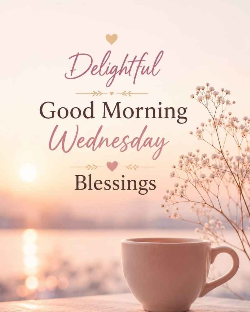 Delightful Good Morning Wednesday Blessings
