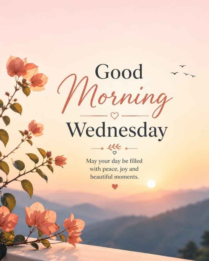 Elegant Good Morning Wednesday Images