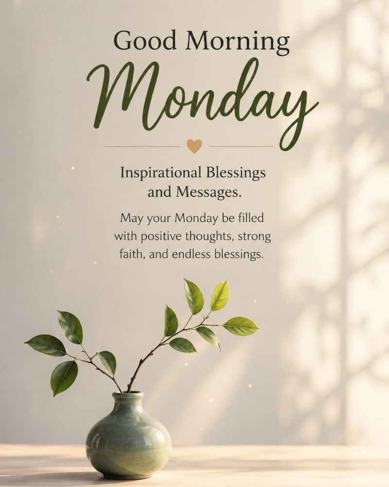 Good Morning Monday Inspirational Blessings And Messages