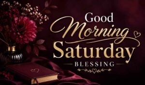 Good Morning Saturday Blessings