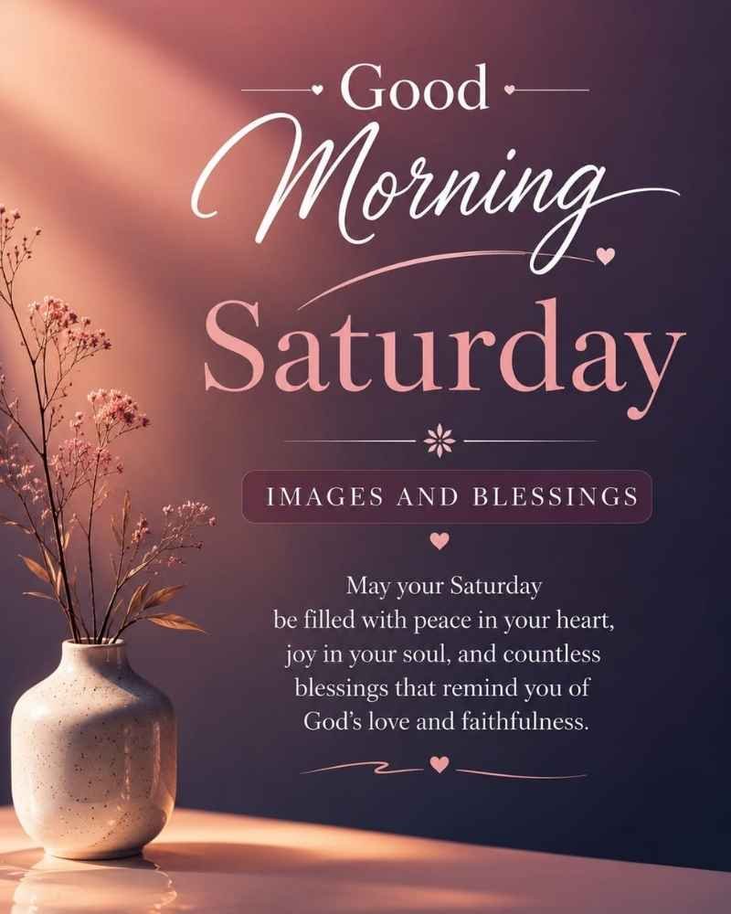 Good Morning Saturday Images And Blessings