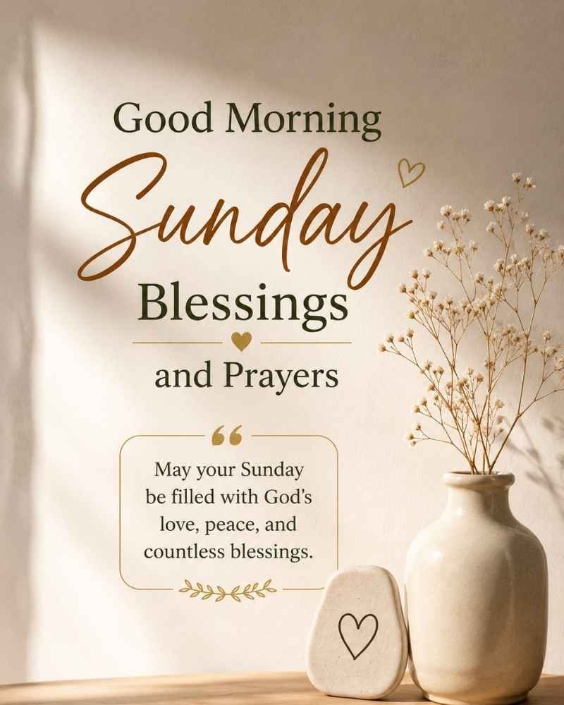 Good Morning Sunday Blessings and Prayers
