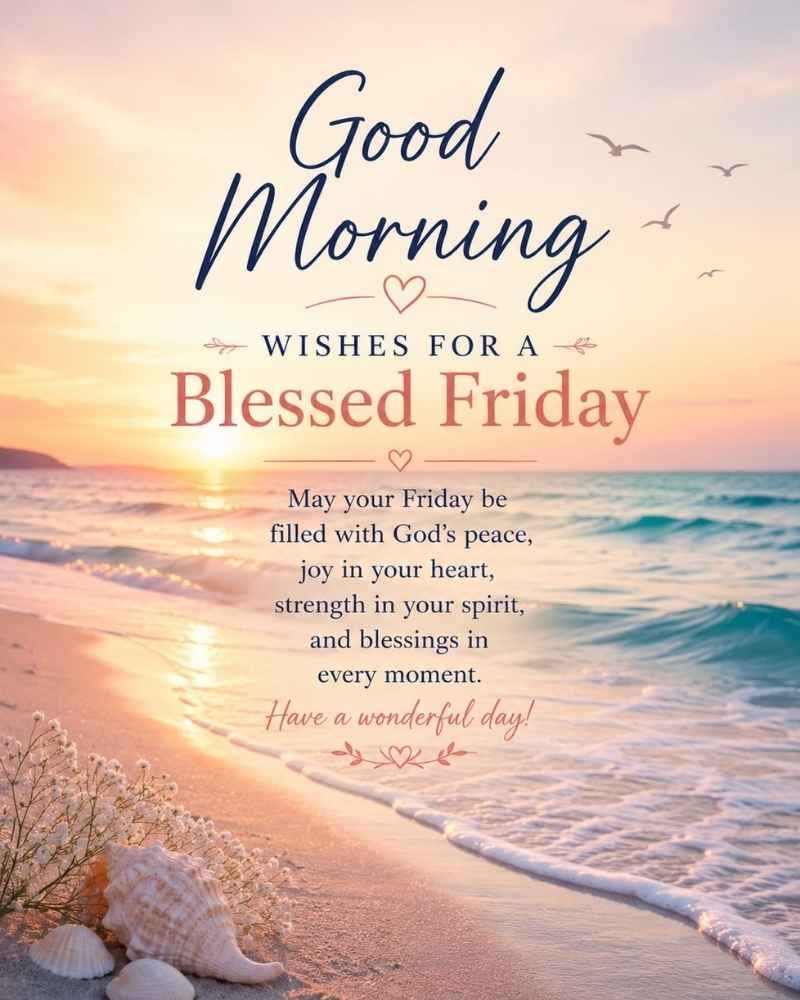 Good Morning Wishes For a Blessed Friday