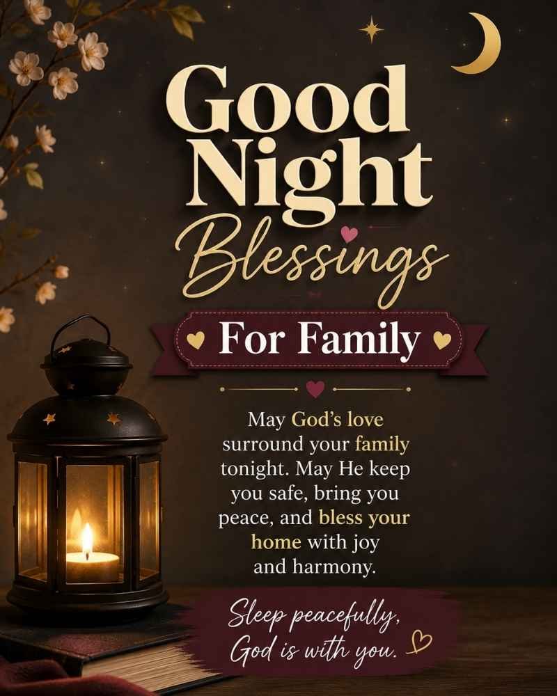 Good Night Blessings For Family