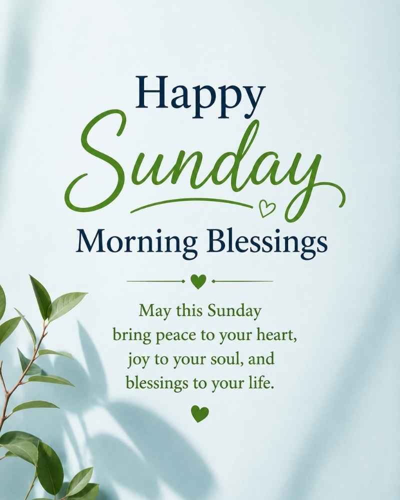 Happy Sunday Morning Blessings