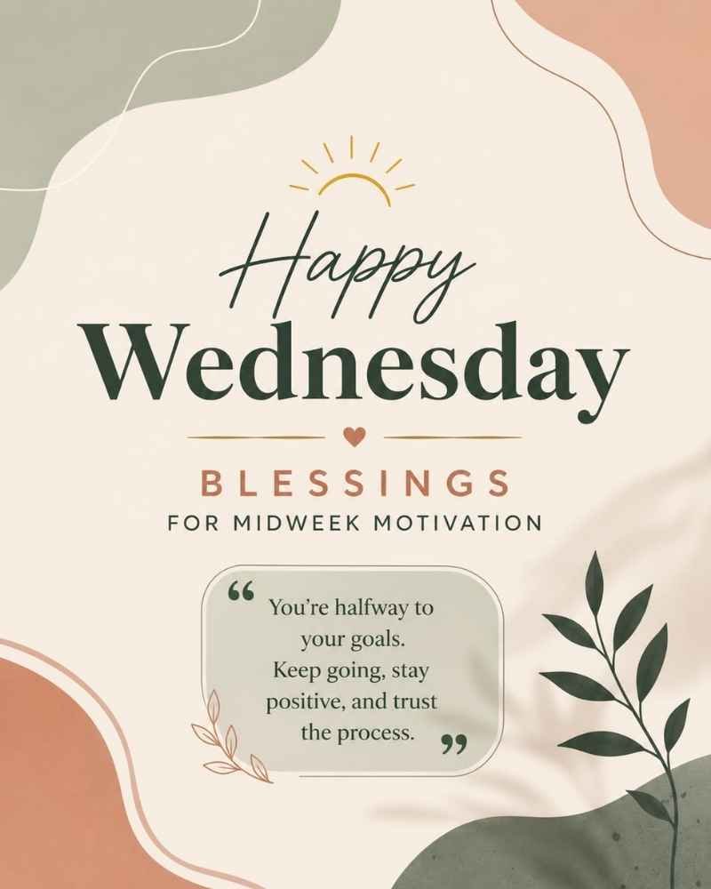 Happy Wednesday Blessings for Midweek Motivation