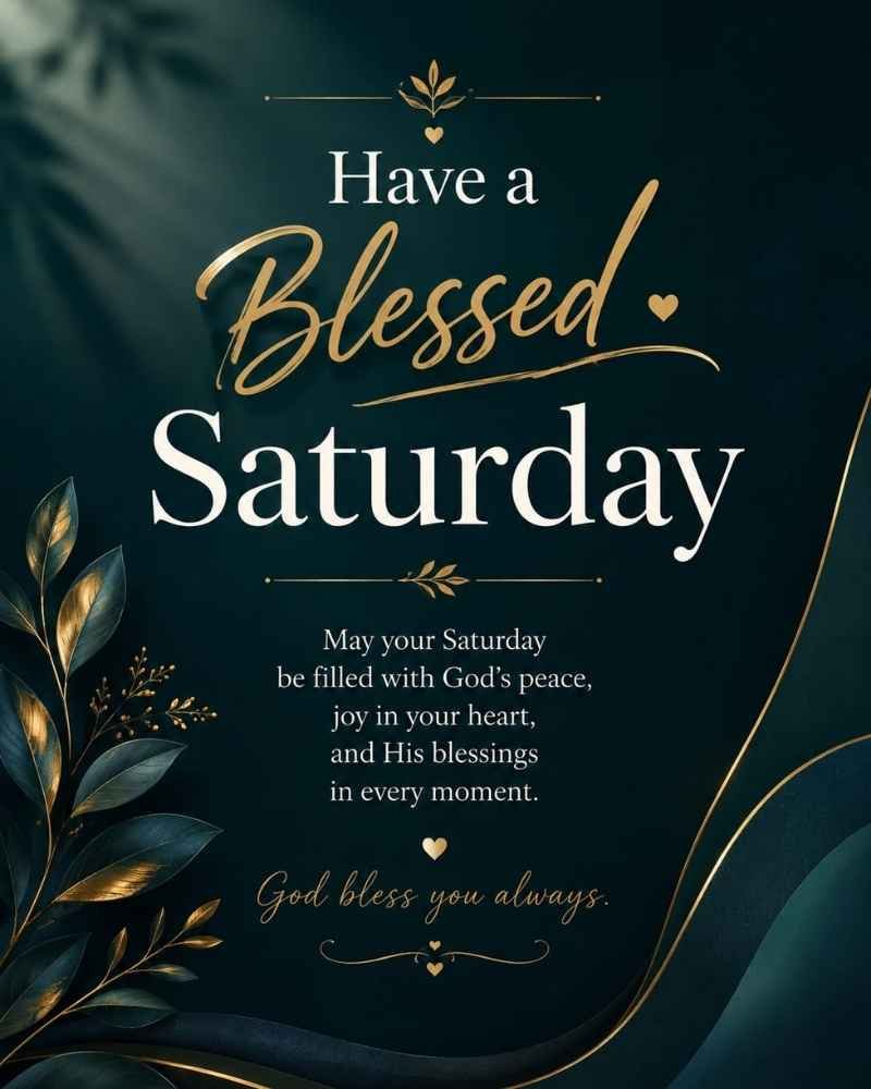 Blessed Saturday Morning Blessings