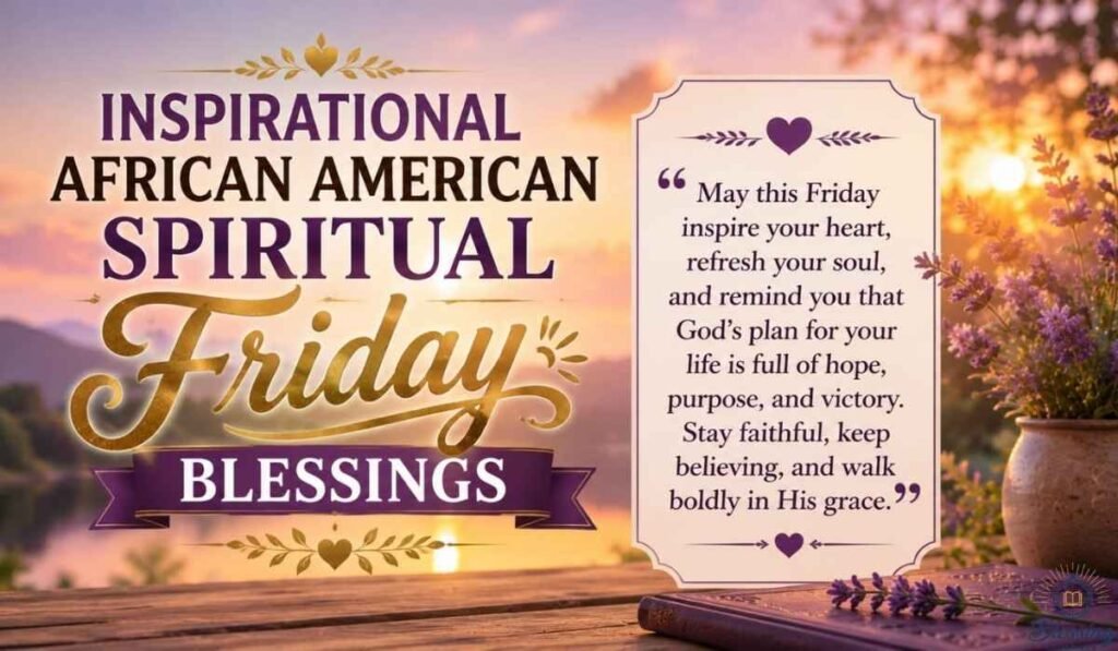 Inspirational African American Spiritual Friday Blessings