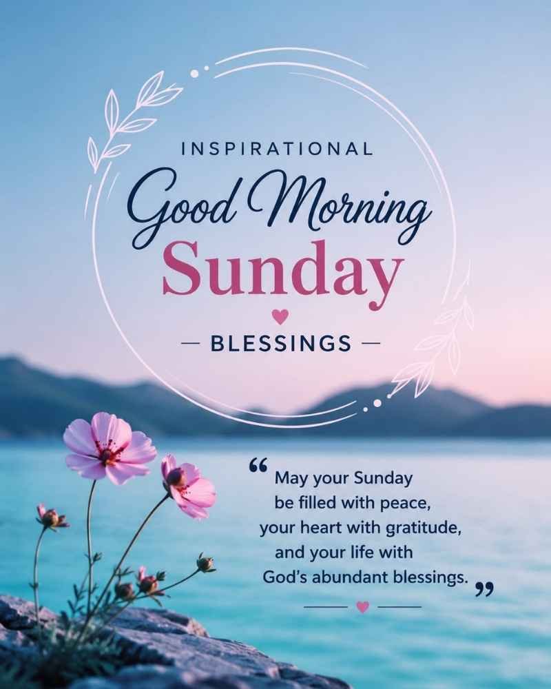 Inspirational Good Morning Sunday Blessings