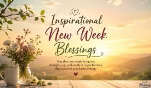 Inspirational New Week Blessings