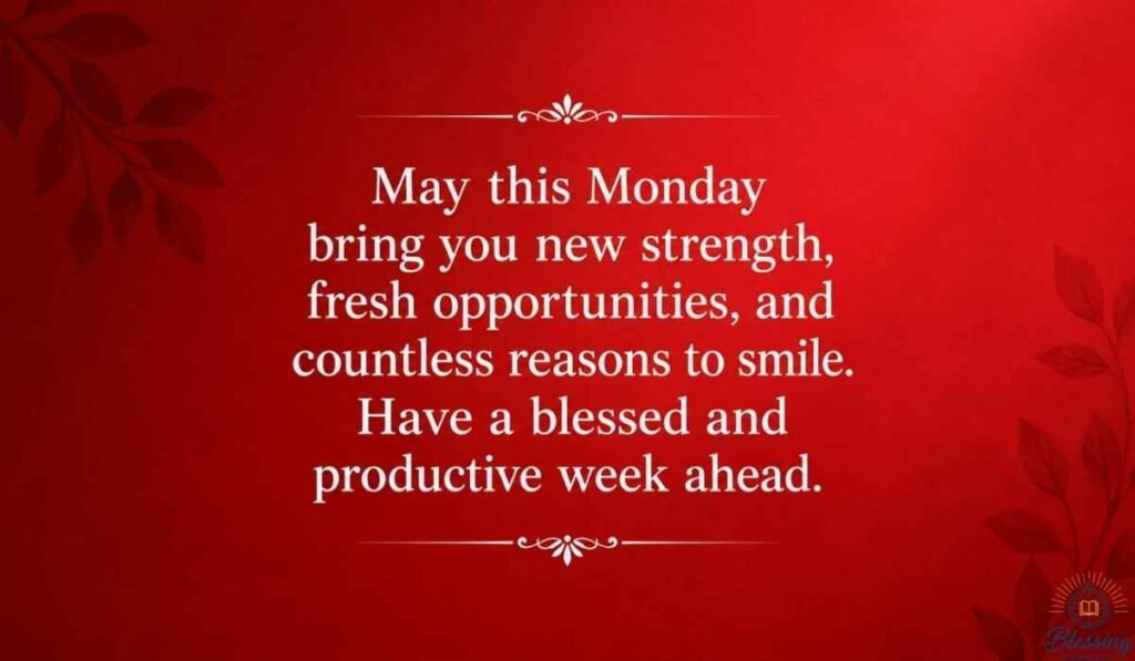 Monday Good Morning Blessings Quotes