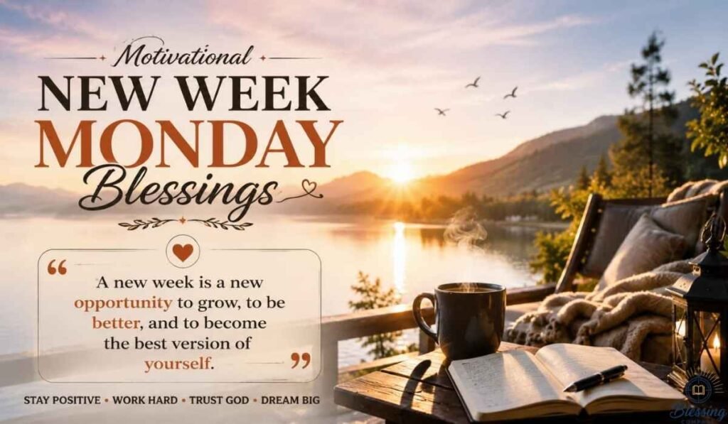 Motivational New Week Monday Blessings
