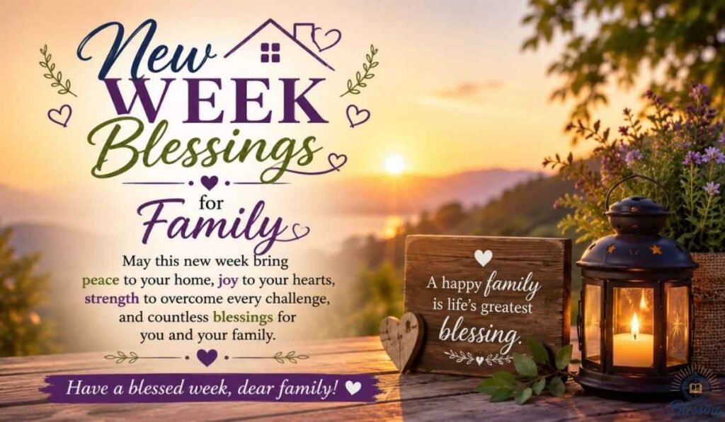 New Week Blessings For My Family