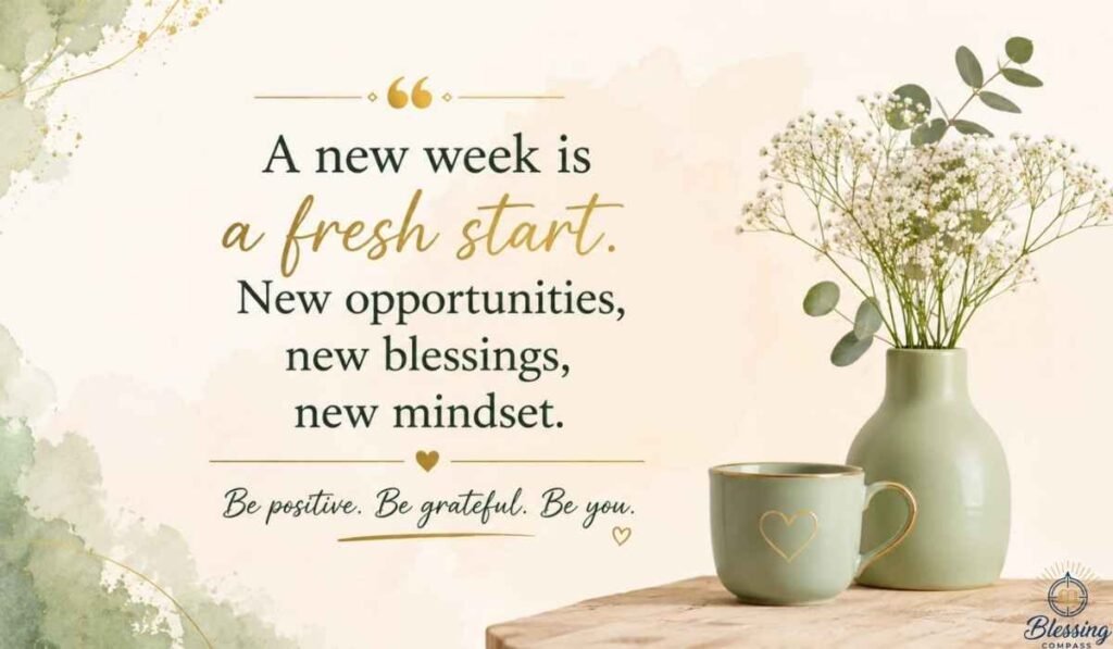 New Week Blessings Quotes