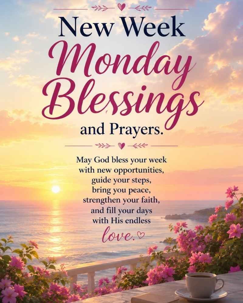 New Week Monday Blessings And Prayers