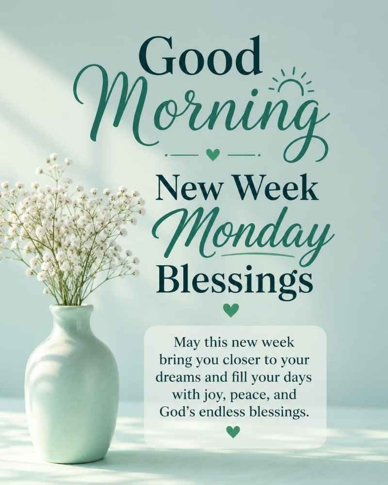 New Week Monday Blessings Images