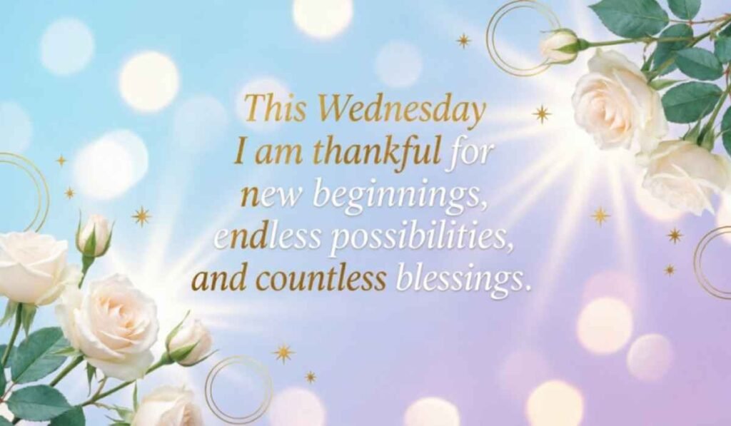 Positive and Thankful Wednesday Blessings