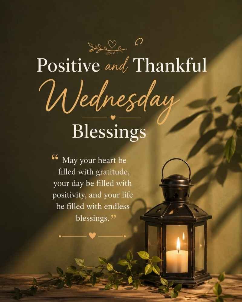 Positive and Thankful Wednesday Blessings