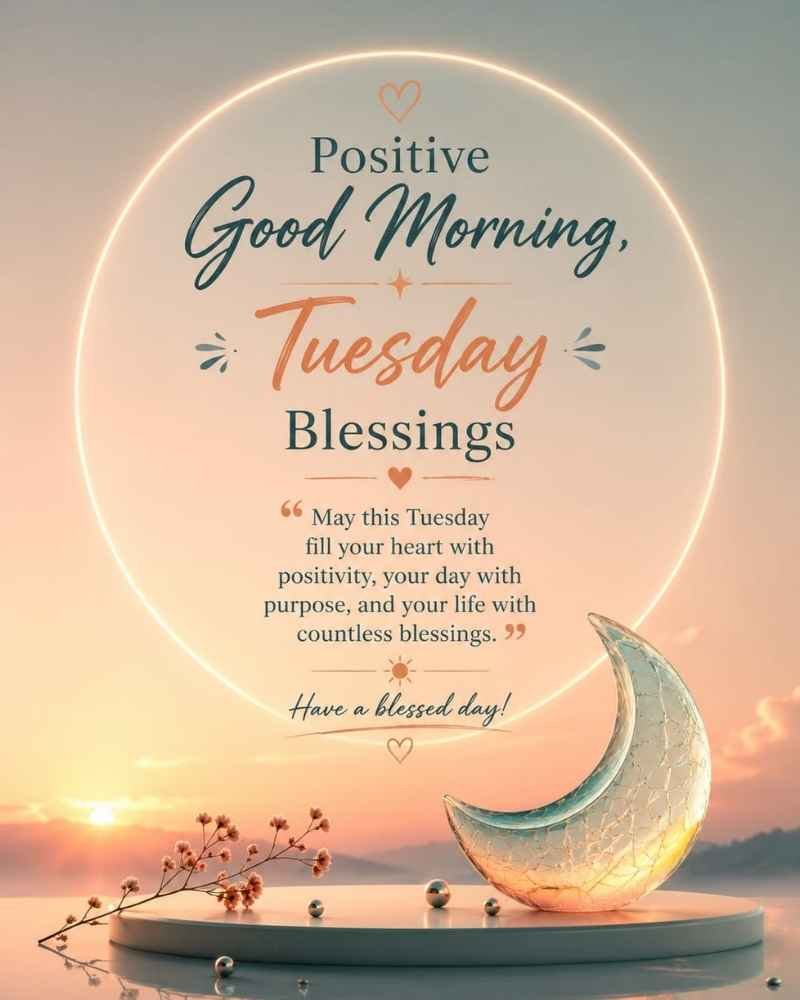 Positive Good Morning Tuesday Blessings
