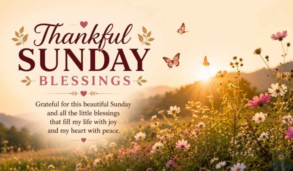 Positive Thankful Sunday Blessings