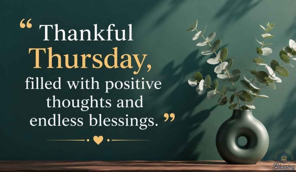 Positive Thankful Thursday Blessings