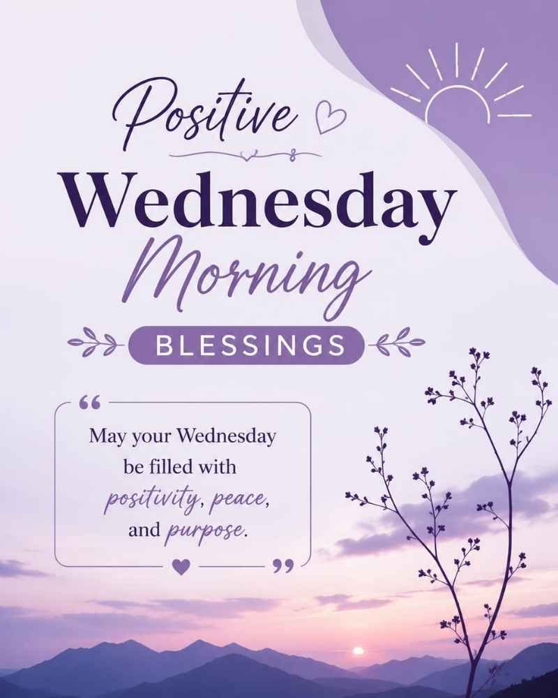 Positive Wednesday Morning Blessings