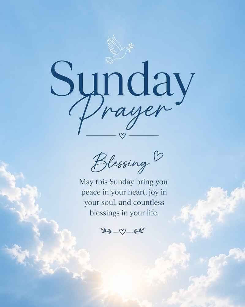 Sunday Prayer and Blessings Images