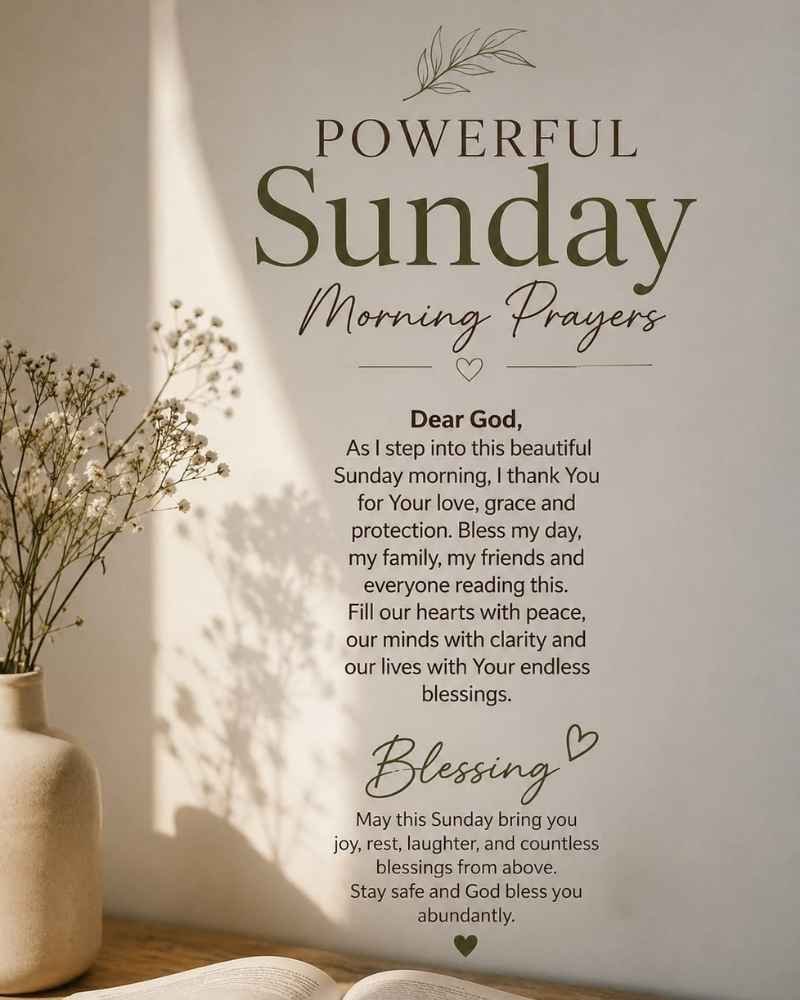 Powerful Sunday Morning Prayer