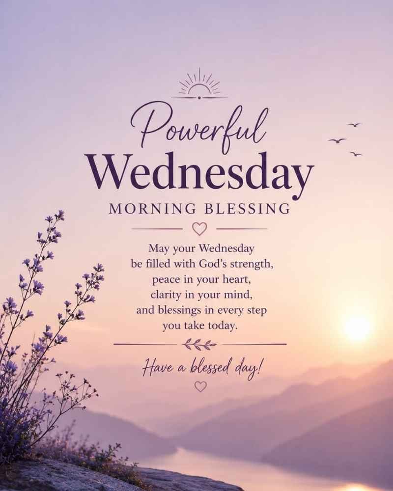 Powerful Wednesday Morning Blessings