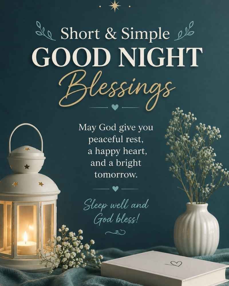Short & Simple Good Night Blessings