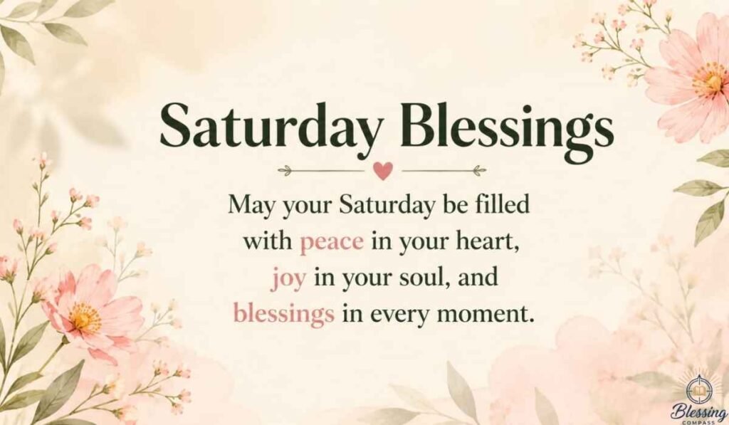 Short Saturday Blessings Quotes