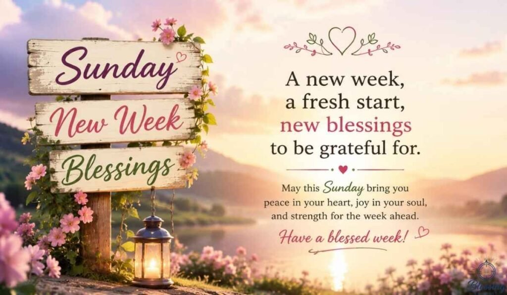 Sunday New Week Blessings