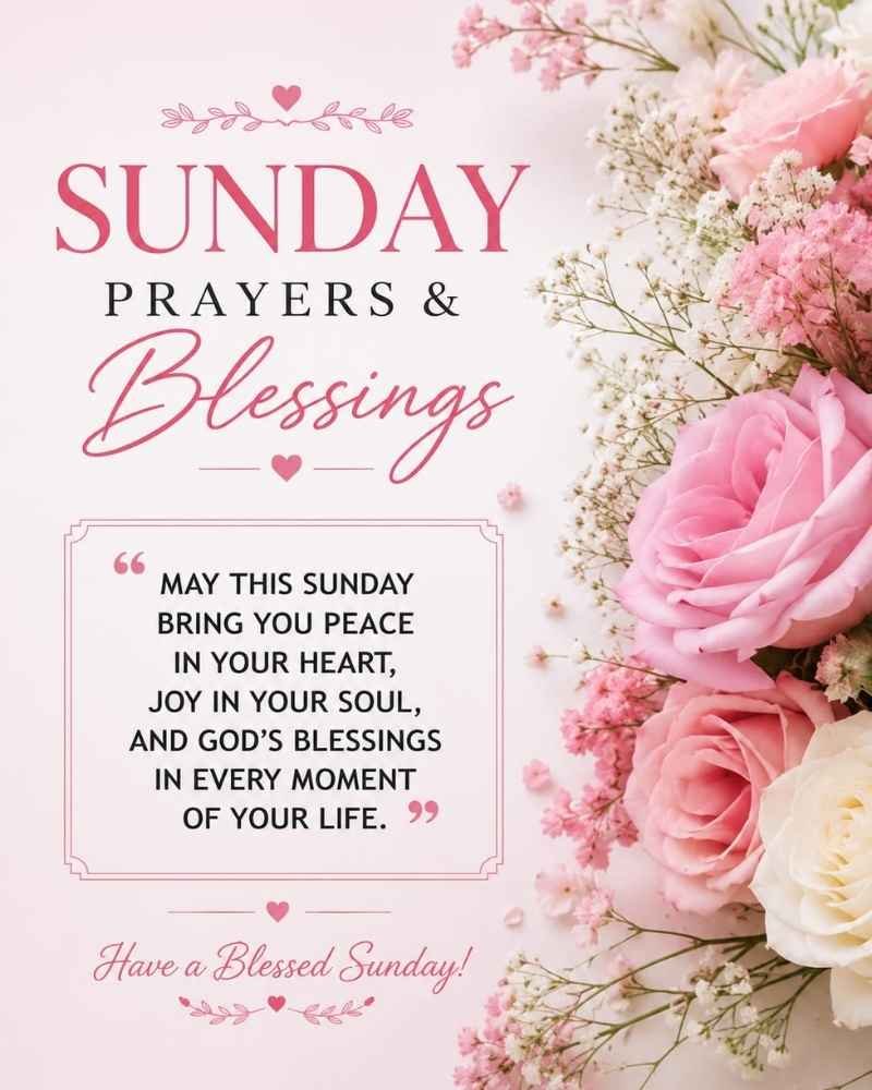 Sunday Prayers And Blessings