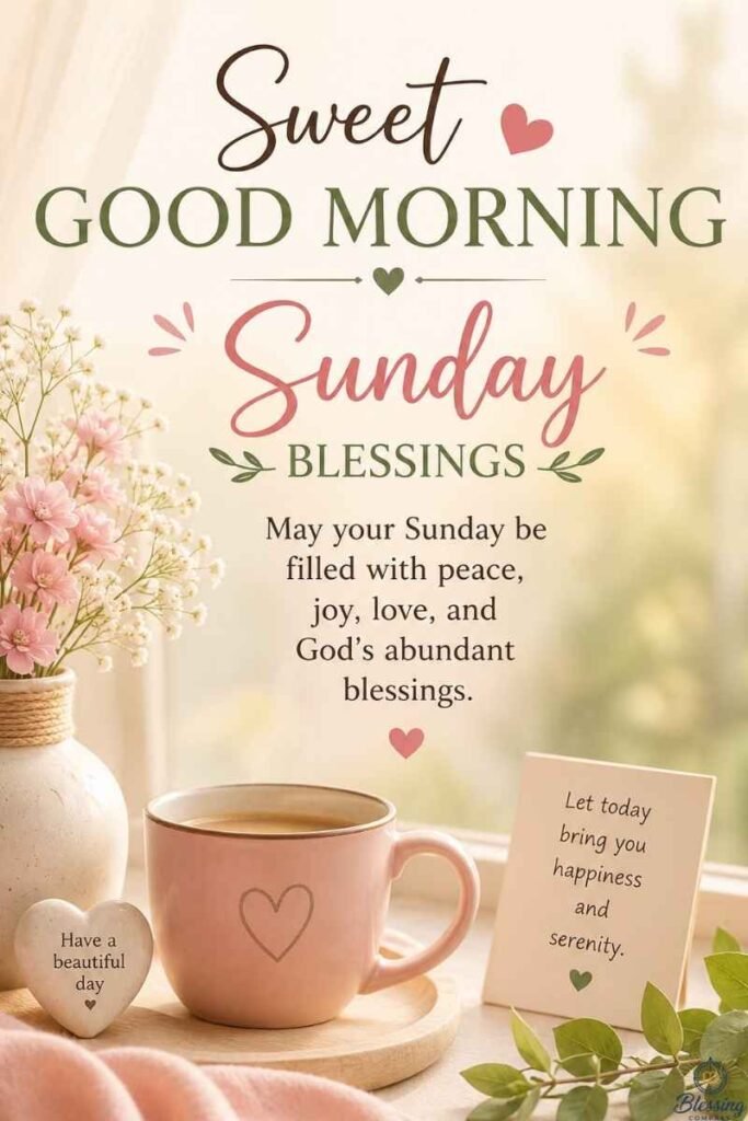 Sweet Good Morning Sunday Blessings