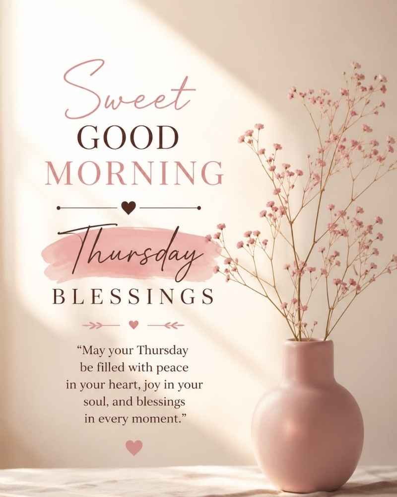 Sweet Good Morning Thursday Blessings