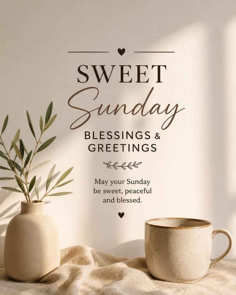 Sweet Sunday Blessings And Greetings