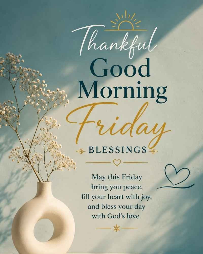 Thankful Good Morning Friday Blessings
