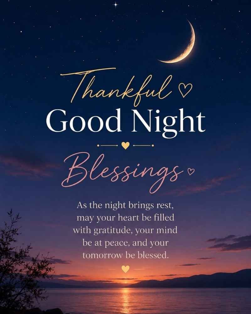 Thankful Good Night Blessings
