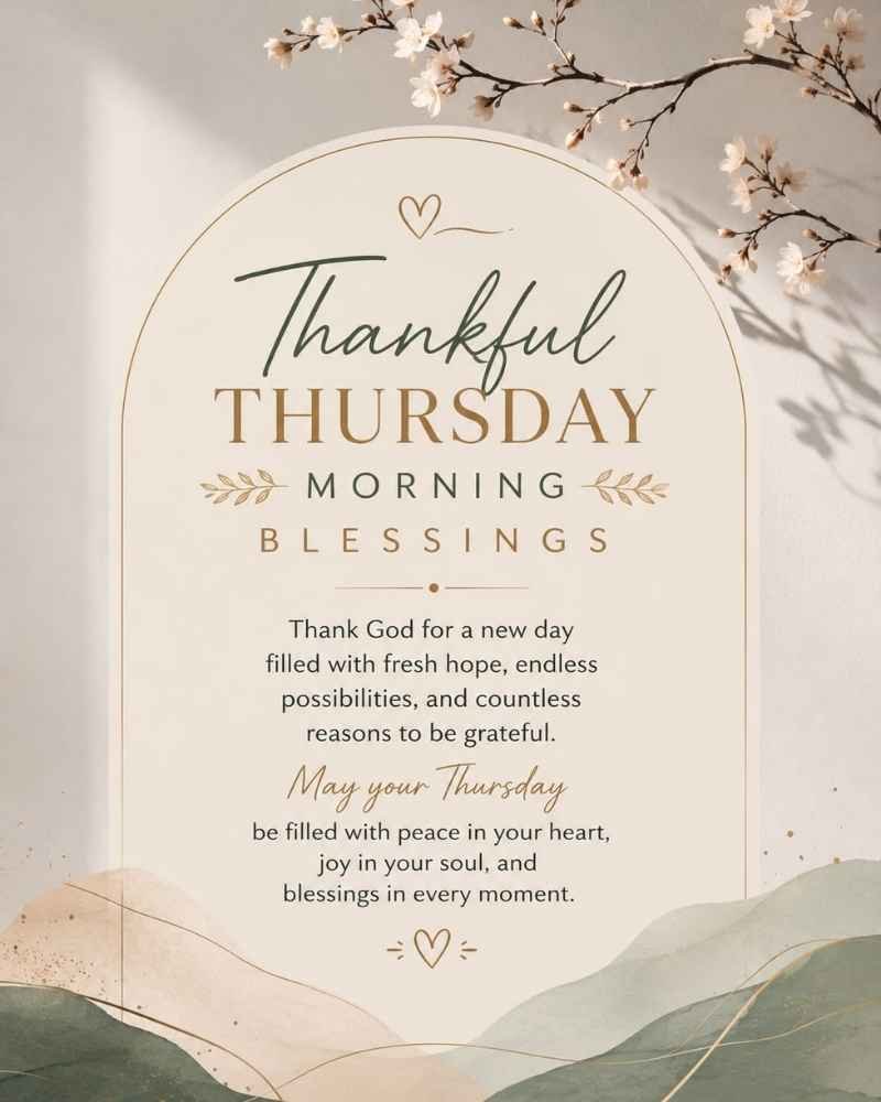 Thankful Thursday Morning Blessings